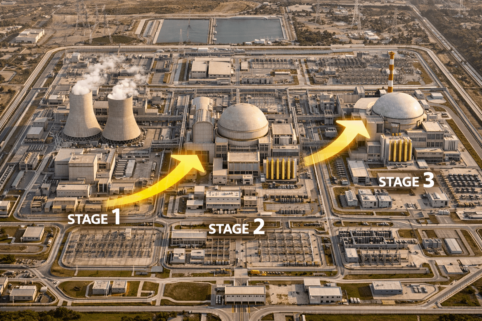 India nuclear power program stages PHWR FBR thorium reactor development