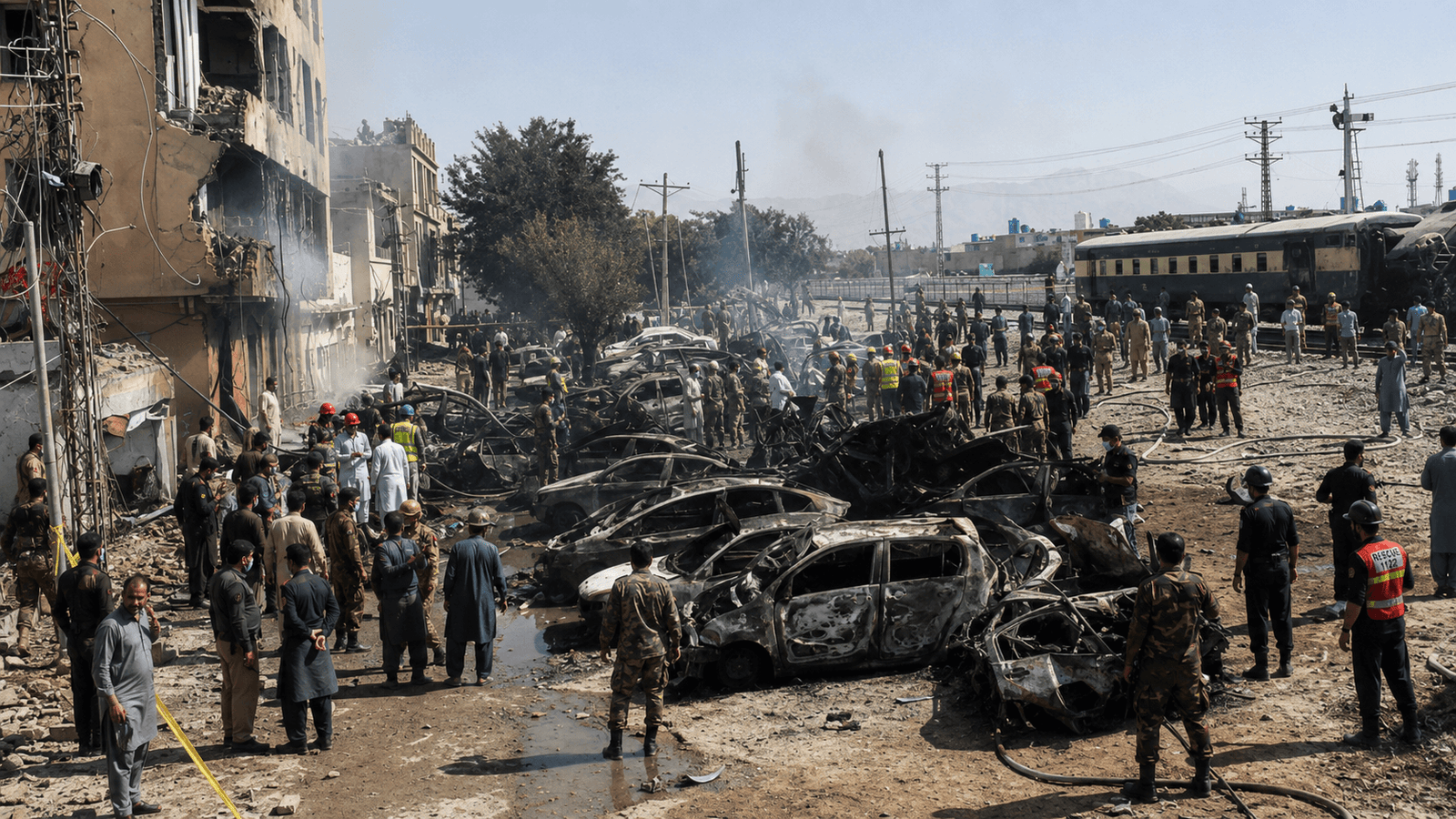 Pakistan train blast