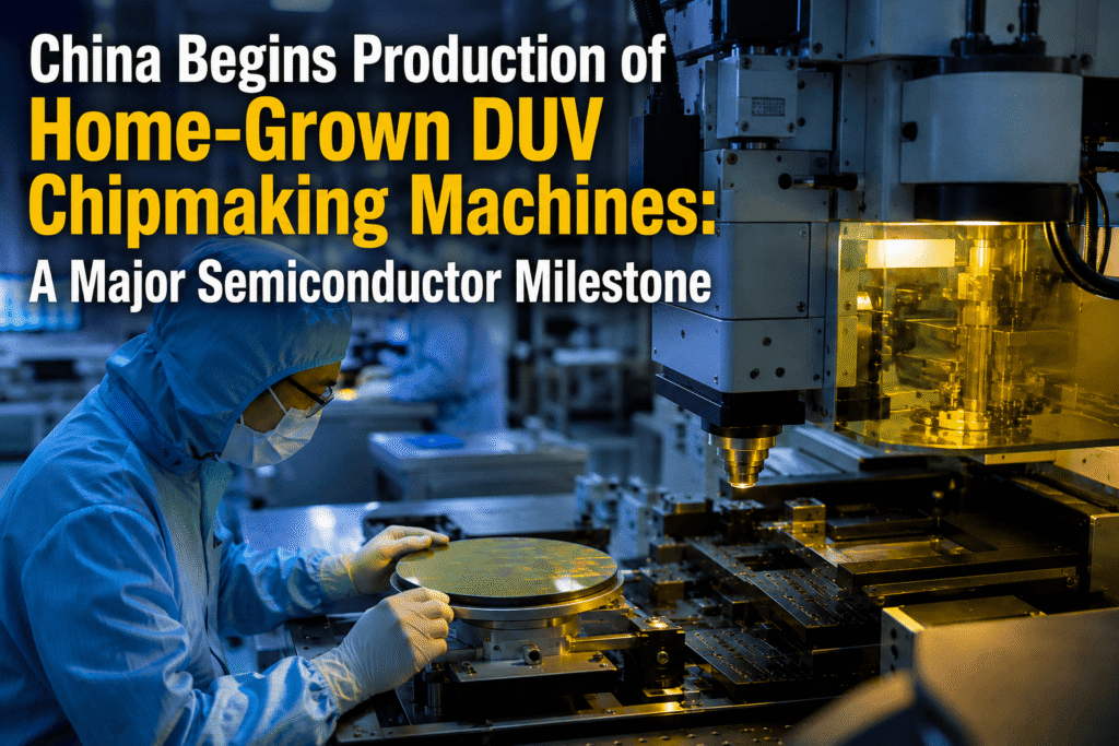 China DUV chipmaking machines